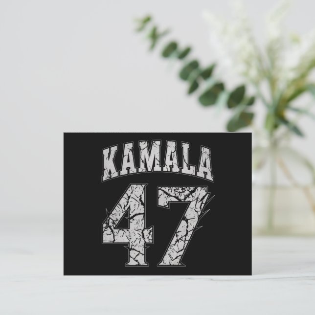 Kamala Harris 47 th President USA America 2024 Postcard (Standing Front)