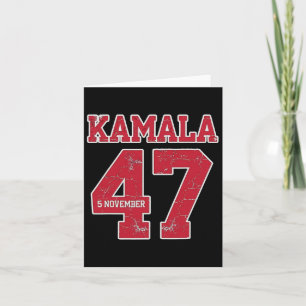 Kamala Harris 47 Th President Usa November 5 Card