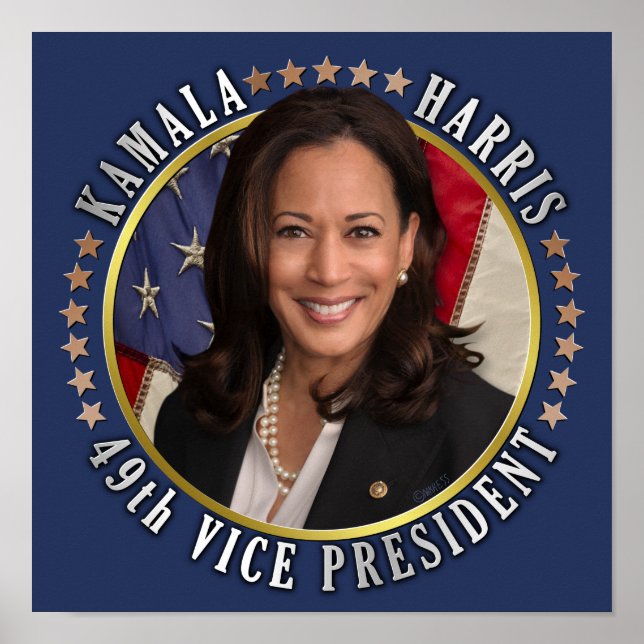 Kamala Harris 49th Vise President Commemorative Poster (Front)