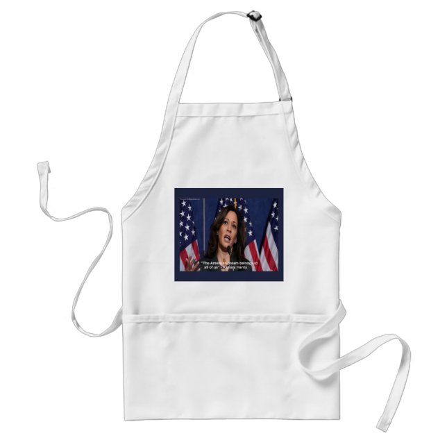 Kamala Harris & American Dream Quote Apron (Front)