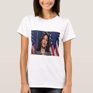 Kamala Harris & American Dream Quote Womens Tshirt