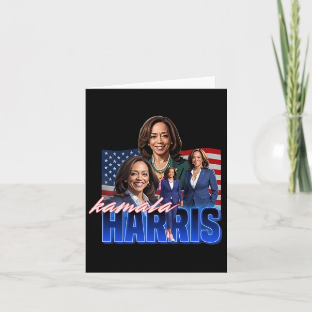 Kamala Harris American Flag Bootleg Reboot  Card (Front)