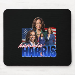 Kamala Harris American Flag Bootleg Reboot  Mouse Mat