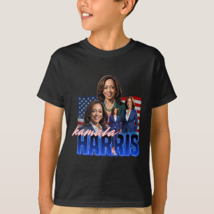 Kamala Harris American Flag Bootleg Reboot T-Shirt