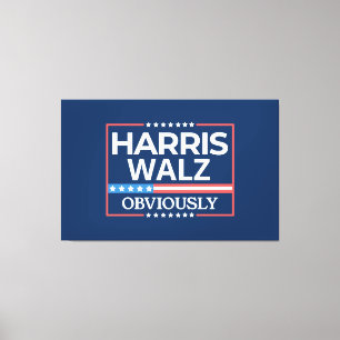 Kamala Harris and Tim Walz 2024 Canvas Print