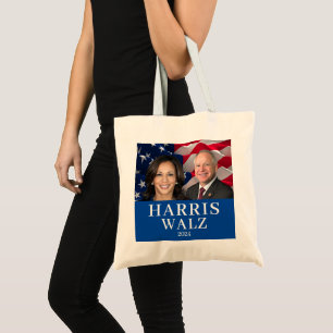 Kamala Harris And Tim Walz 2024 Tote Bag