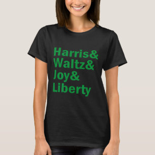 Kamala Harris And Waltz Joy Liberty Funny T-Shirt