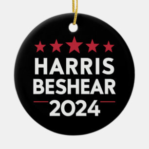 Kamala Harris Andy Beshear 2024 Harris Beshear 202 Ceramic Tree Decoration