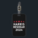 Kamala Harris Andy Beshear 2024 Harris Beshear 202 Luggage Tag<br><div class="desc">Kamala Harris Andy Beshear 2024 Harris Beshear 2024</div>
