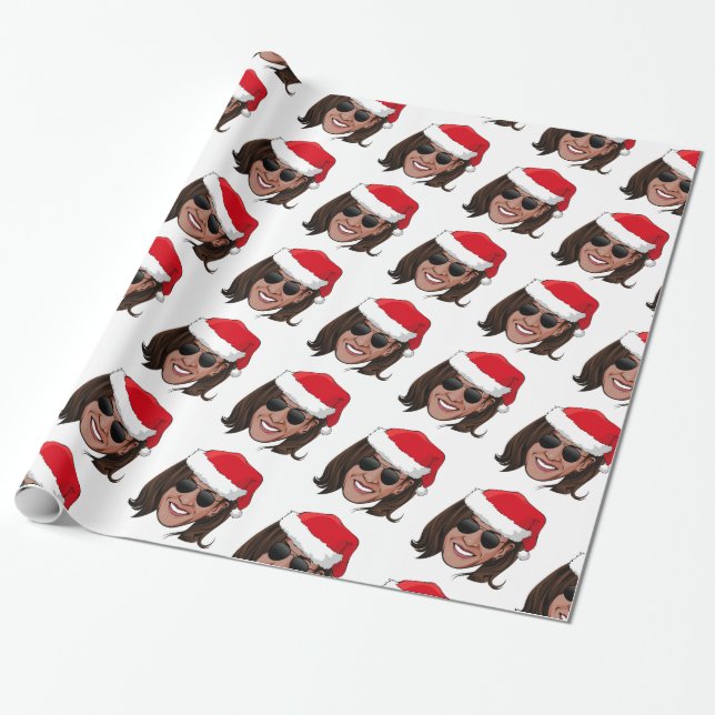 Kamala Harris Aviators Holiday Wrapping Paper (Unrolled)