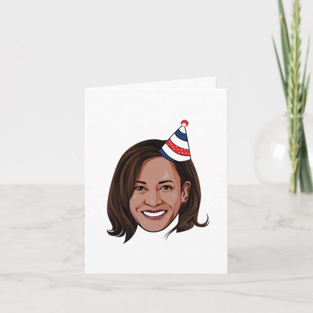 Kamala Harris Birthday Card (Front)