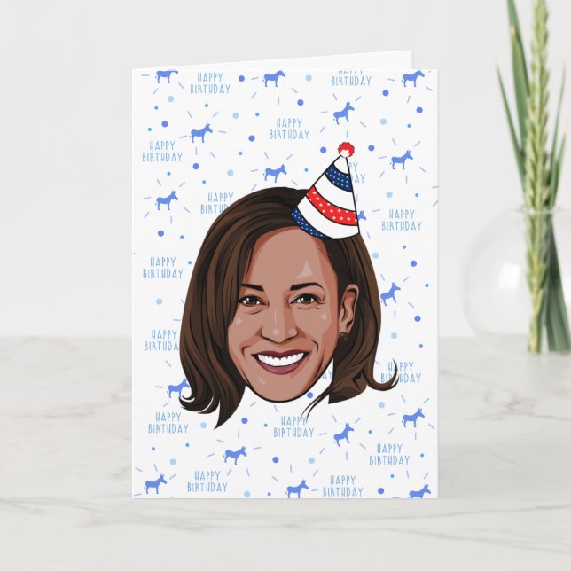 Kamala Harris Birthday Card (Front)