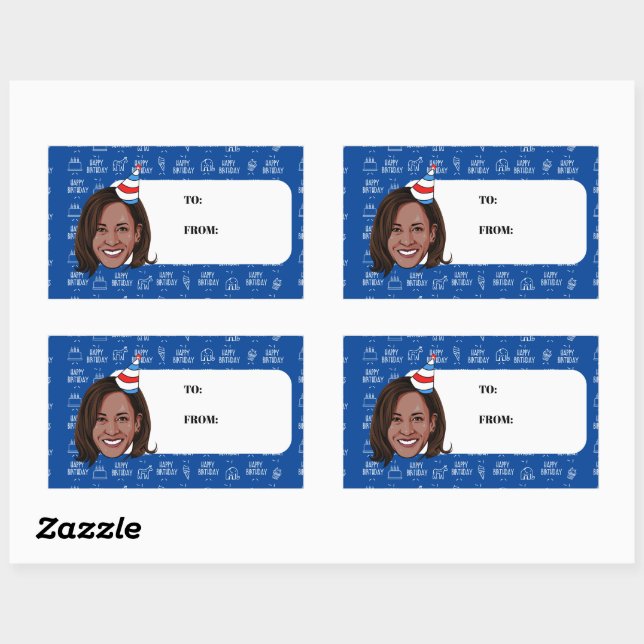 KAMALA HARRIS Birthday Rectangular Sticker (Sheet)