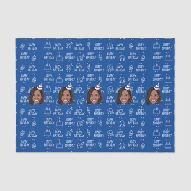 KAMALA HARRIS Birthday Tissue Paper (Front)