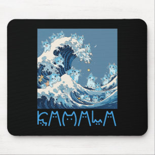 Kamala Harris Blue Cats Wave - Funny For Cat Owner Mouse Mat