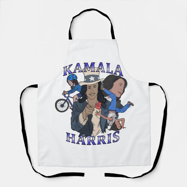Kamala Harris Bootleg Rap Style Election Apron (Front)