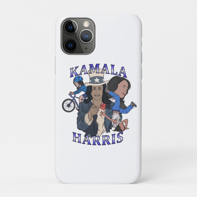 Kamala Harris Bootleg Rap Style Election Case-Mate iPhone Case (Back)