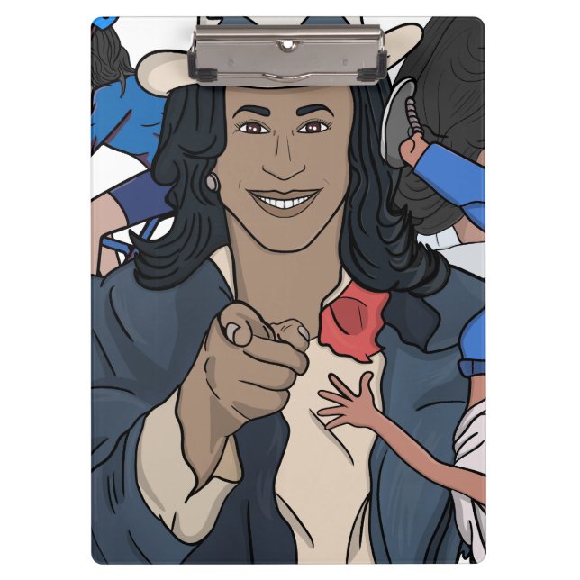 Kamala Harris Bootleg Rap Style Election Clipboard (Front)