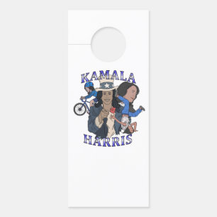 Kamala Harris Bootleg Rap Style Election Door Hanger