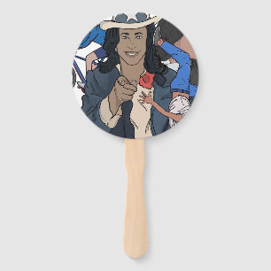 Kamala Harris Bootleg Rap Style Election Hand Fan