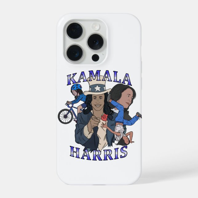 Kamala Harris Bootleg Rap Style Election iPhone Case (Back)