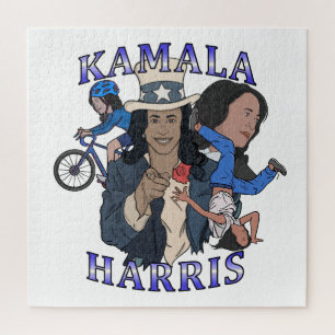 Kamala Harris Bootleg Rap Style Election Jigsaw Puzzle
