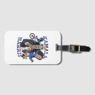 Kamala Harris Bootleg Rap Style Election Luggage Tag