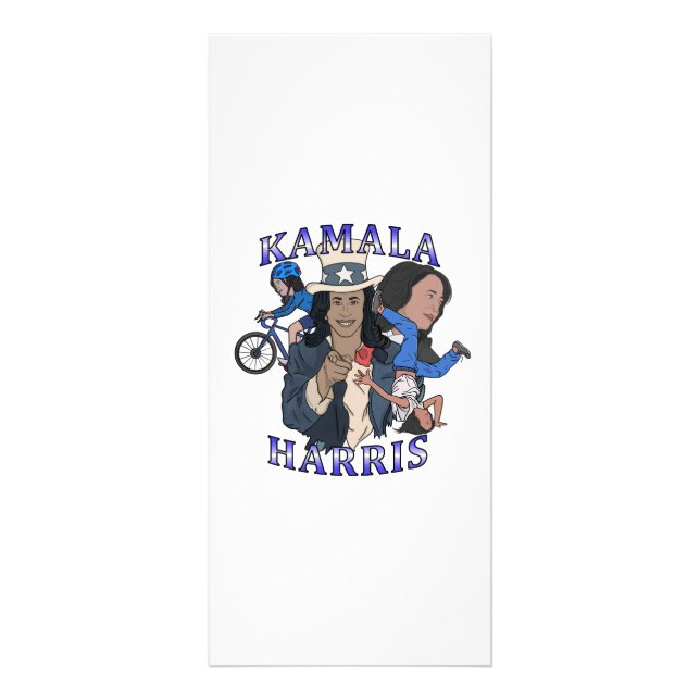 Kamala Harris Bootleg Rap Style Election Rack Card (Front)