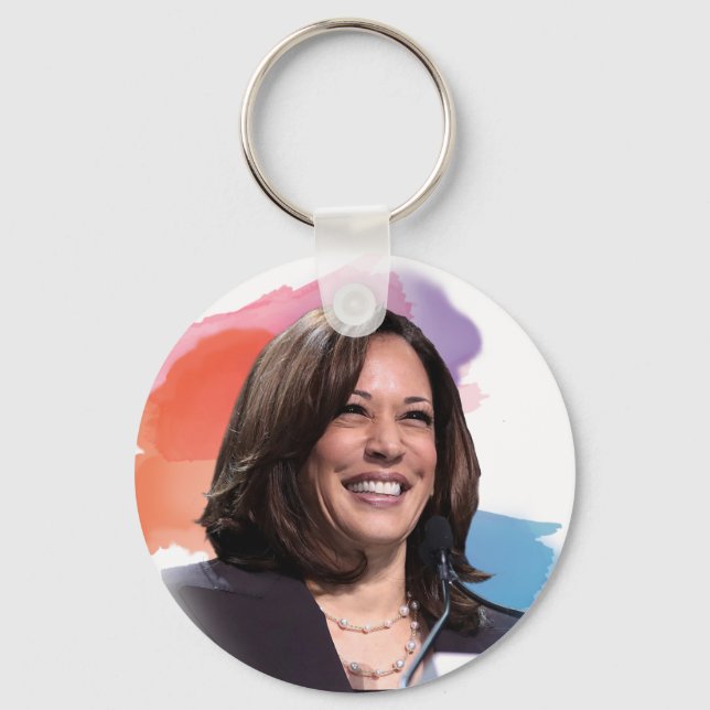 Kamala Harris Button Keychain (Front)