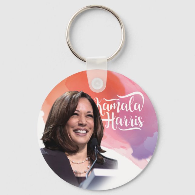 Kamala Harris Button Keychain (Front)
