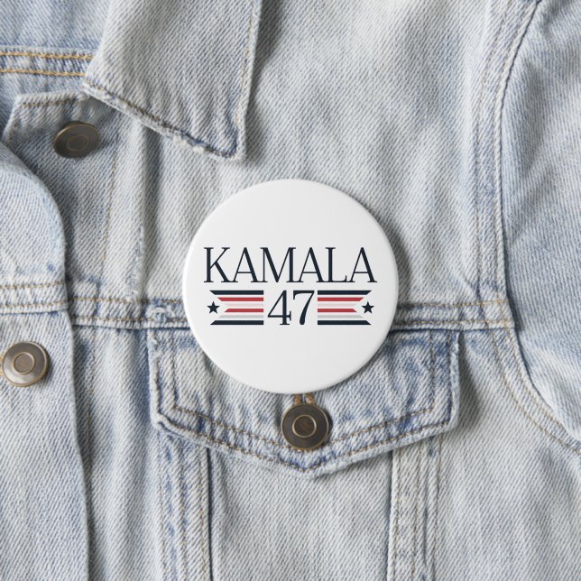 kamala Harris Campaign Button President 2024 (In Situ)