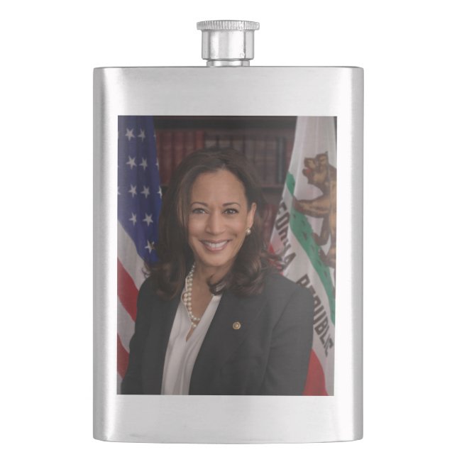 Kamala Harris Candidate for President US 2024 Hip Flask (Front)