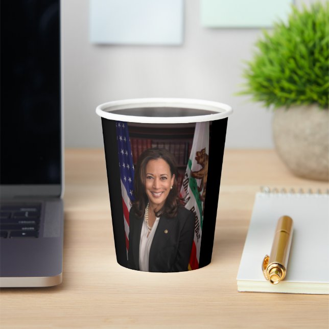 Kamala Harris Candidate for President US 2024 Paper Cups (Insitu)