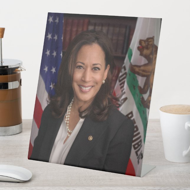 Kamala Harris Candidate for President US 2024 Pedestal Sign (In SItu)
