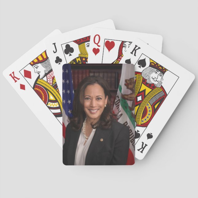 Kamala Harris Candidate for President US 2024 Playing Cards (Back)