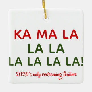 Kamala (Harris) Carol Ceramic Ornament