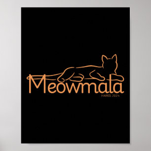 Kamala Harris Cat Ladies 2024 Election  Poster