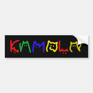 Kamala Harris - Cat Lettering Bumper Sticker