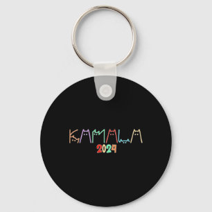 Kamala Harris Cat Lettering Funny Cat Ladies For K Key Ring