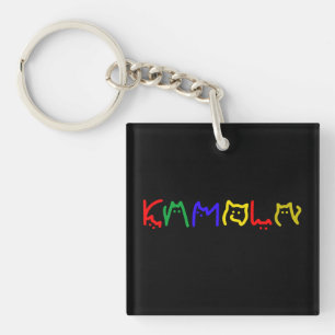 Kamala Harris - Cat Lettering Key Ring