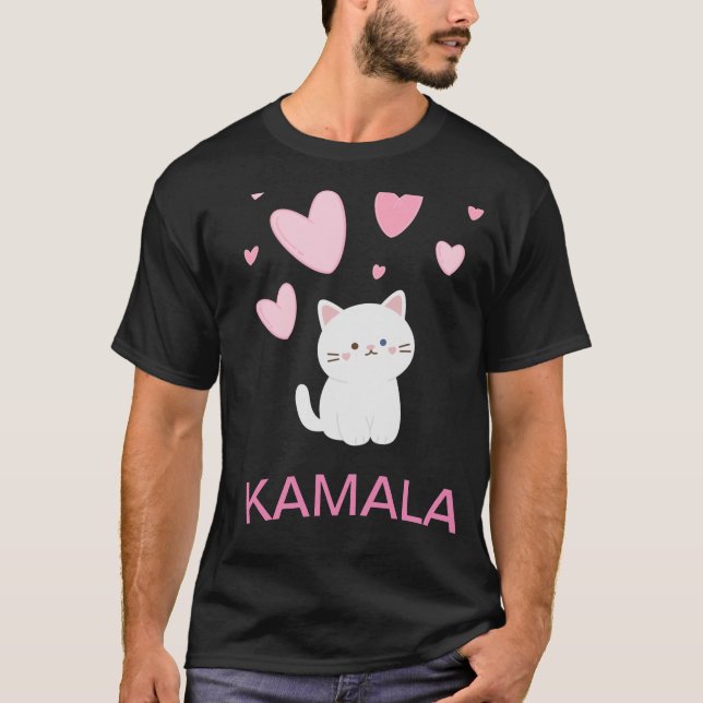 Kamala Harris Cat T-shirt (Front)