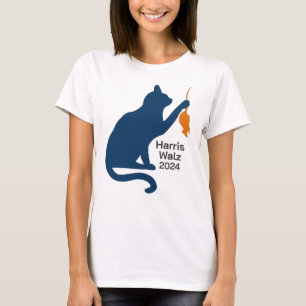 Kamala Harris Cat w Orange Rat  T-Shirt