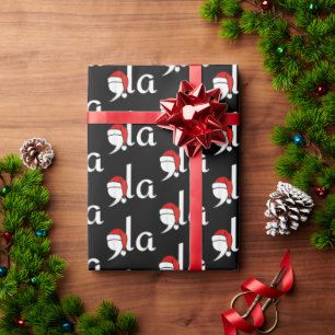 Kamala Harris Christmas 2024 Comma la Black Wrapping Paper
