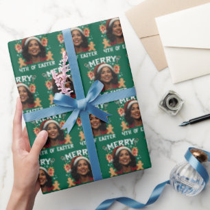 Kamala Harris Christmas Santa Merry 4th of Easter Wrapping Paper