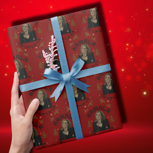 Kamala Harris Christmas Wrapping Paper