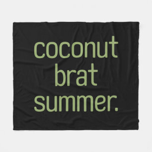 Kamala Harris Coconut Brat Summer 2024 Fleece Blanket