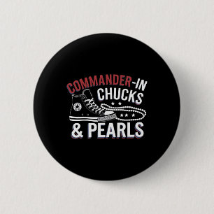 Kamala Harris Commander-in- Cute Shoes Madam Presi 6 Cm Round Badge