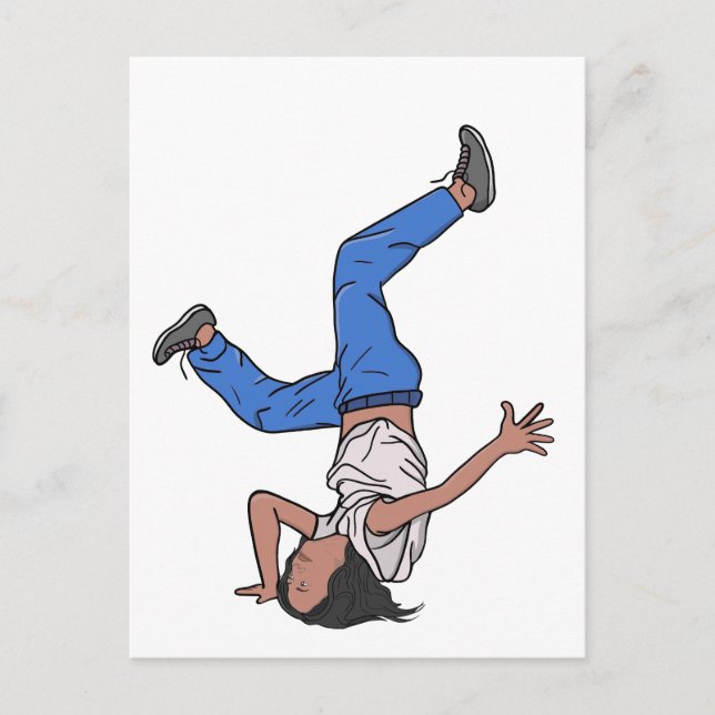 Kamala Harris Cool Breakdancing Postcard (Front)