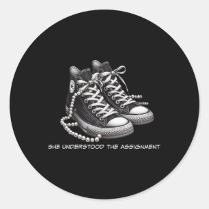 Kamala Harris Cute Shoes She Understood The Ignmen Classic Round Sticker