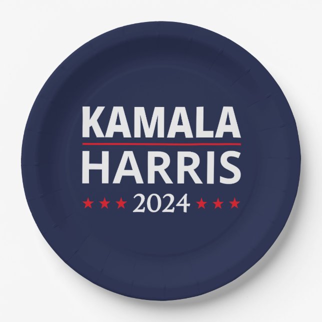 Kamala Harris Election 2024 III Paper Plate (Front)